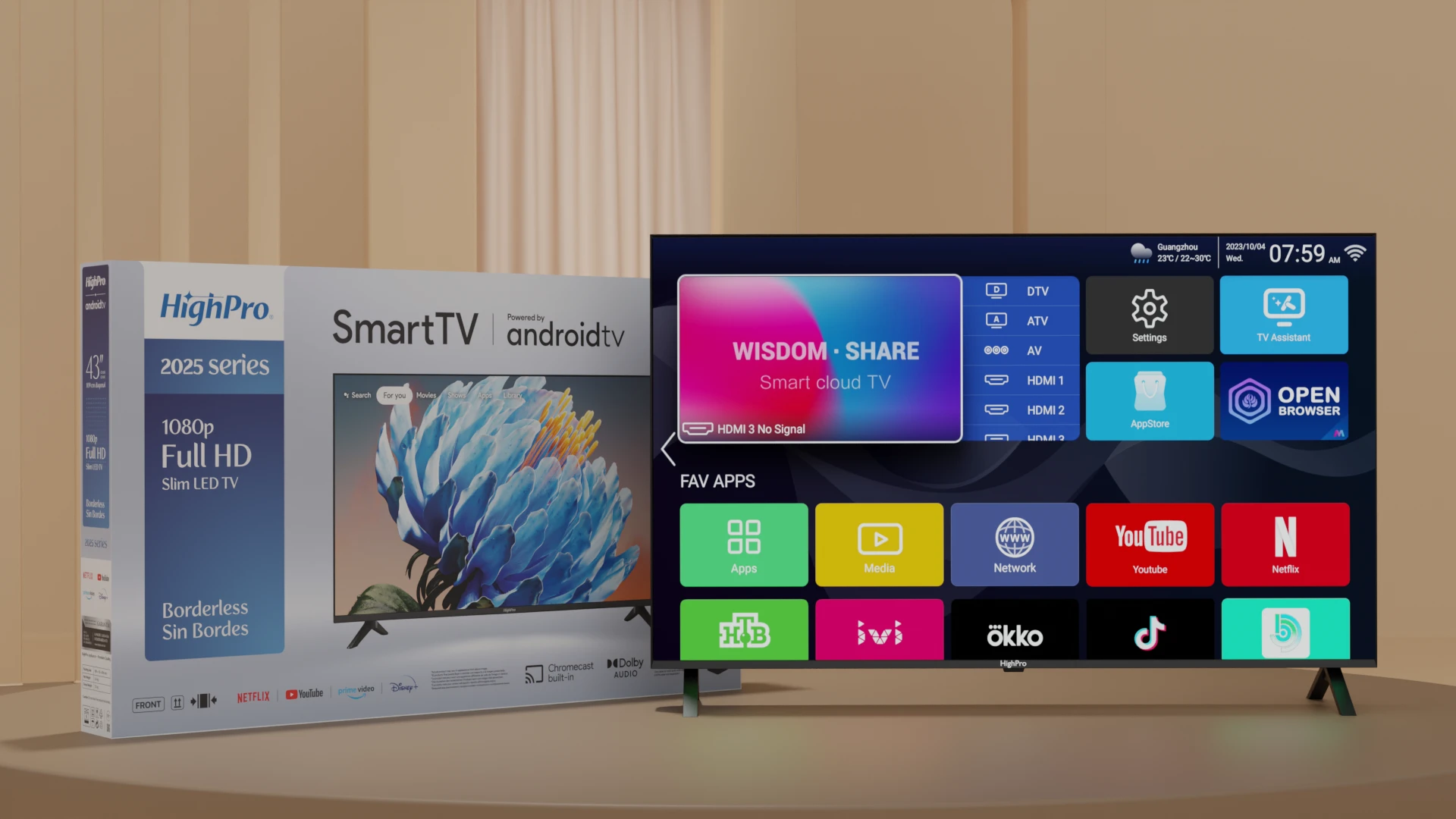 1920 1080 Highpro Tv43 Android